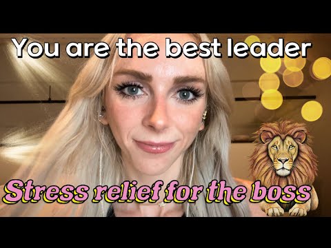 ASMR Stress Relief For The Boss 🐅 Personal Attention 🐅 Fuzzy mic scratching + crystal healing