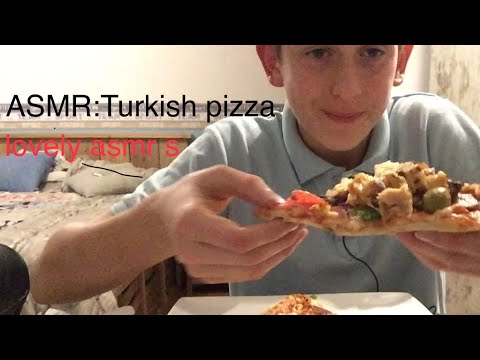 ASMR EATING: TURKISH PIZZA!