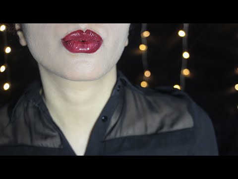 ✨ ASMR KISSING SOUNDS and MOUTH SOUNDS 💋 💦 LIPSTICK APPLICATION + Tongue Clicking ( NO TALKING ) ✨