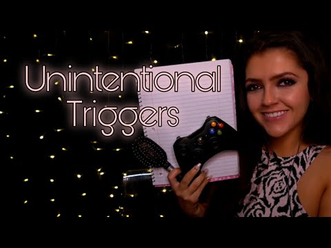 Using Unintentional Tiggers for Intentional ASMR - Paper tracing, page turning, brush sounds, & more