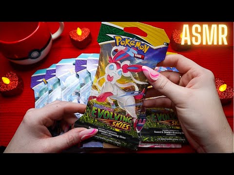ASMR | Opening Pokémon Booster Packs 💛