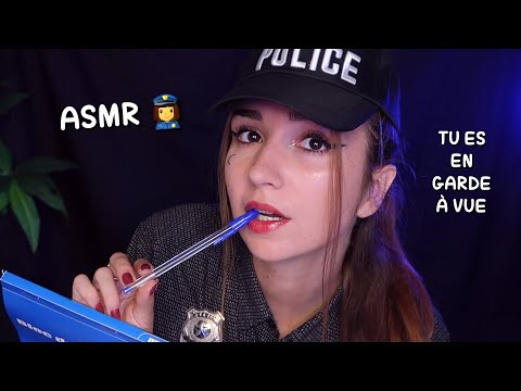 ASMR tu es interrogé par une policière (Roleplay)