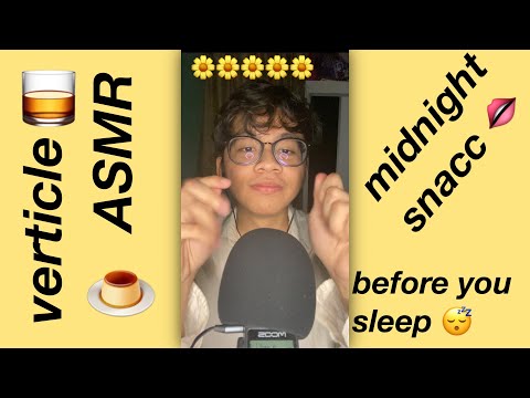 midnight snack with you! sleepy meal 😴-VERTICLE ASMR MUKBANG