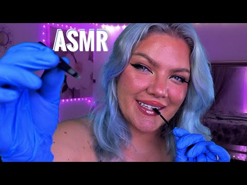 ASMR Doing Your Eyebrows | Spoolie Nibbles, Personal Attention, Layered Sounds