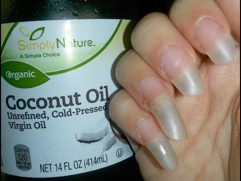 ❤Oiling My Long Natural Nails (ASMR)❤