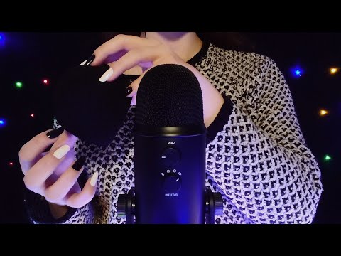 ASMR - Windscreen Tapping & Scratching (Microphone Rubbing & Tapping) [No Talking]