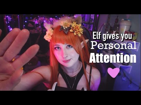 Personal Attention ASMR - elf cosplay, hand visuals, affirmations