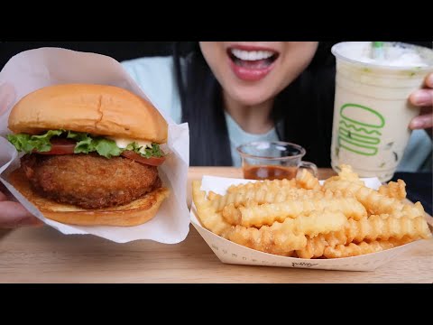 SHAKE SHACK *THAILAND EDITION (ASMR EATING SOUNDS) LIGHT WHIPSERS | SAS-ASMR