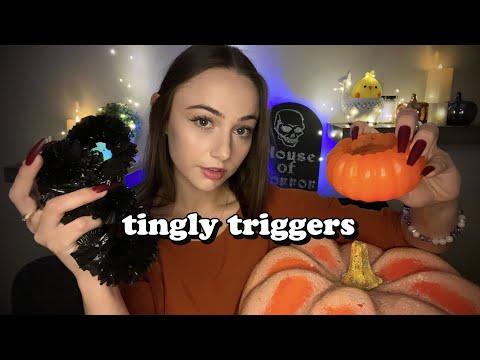 ASMR | Halloween Trigger Assortment 🖤🧡 ✧ hangout & get tingles w/ me ✧