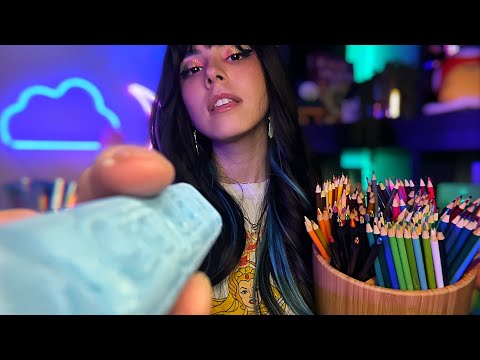 ASMR You Are My Art Project 🎨❤️ (camera touching + personal attention) role play ✨