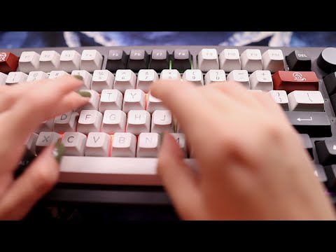 ASMR Typing on 3 different Keyboards - No Talking