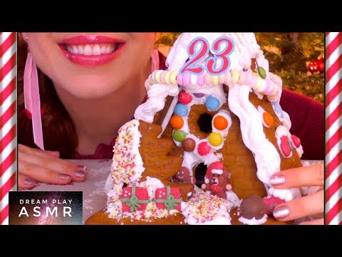 23🎅🏻 ★ASMR [german]★my first gingerbread  house | Dream Play ASMR