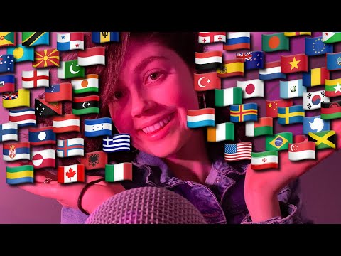 ASMR | trigger words and saying “hello” in 40+ DIFFERENT LANGUAGES (1 HOUR + of ASMR)