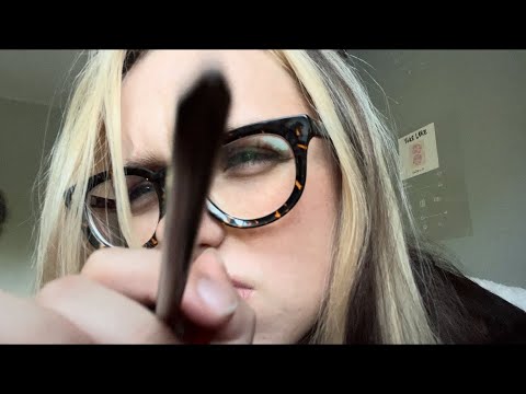 NO TALKING face measuring/touching asmr judgy girl roleplay (uncut asmr) iphone quality￼