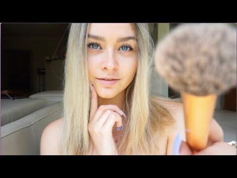 ASMR Shh Just Relax 🌜 Brushing Away Stress & Positive Affirmations