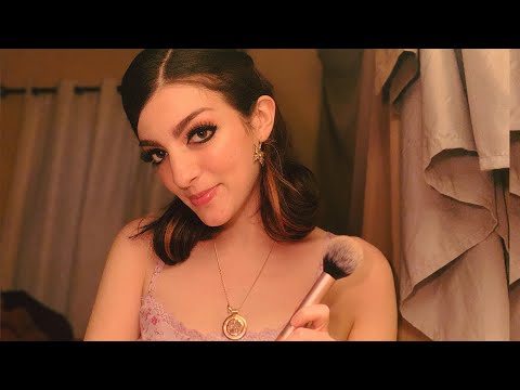 ASMR Doing Your Makeup ✨ (white noise🤍)