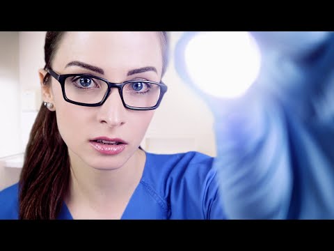 ASMR Cranial Nerve Exam 👩‍⚕️ (Soft Spoken Doctor ASMR Roleplay with Face Touching & Visual Triggers)
