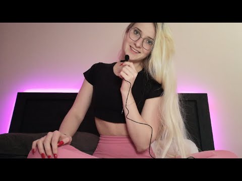 ASMR on my bed w/ mini mic (plenty of triggers)/ personal attention, fabric scratching