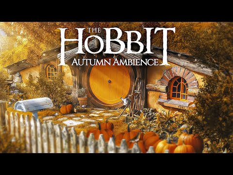 A Hobbit's Autumn in the Shire 🍁 Rain Showers/Falling leaves ◈ LOTR Ambience/Soft music ◈ Cozy Fall