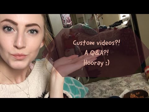 [ASMR] Update: Custom Videos?? + q&a!