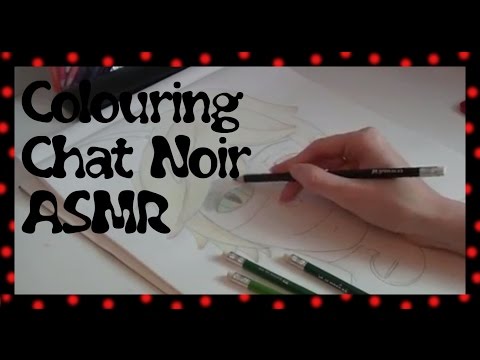 Colouring Chat Noir (ASMR)