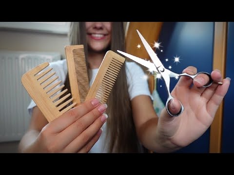 ASMR Hair Cutting & Hair Combing | Haircut ASMR | Long Hair Video