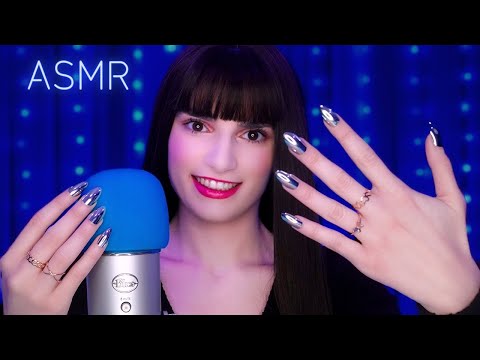 ASMR Mic Scratching 💙 Scratching Your Brain to Help You Sleep 😴 No Talking with Long Nails 1 HOUR 4K