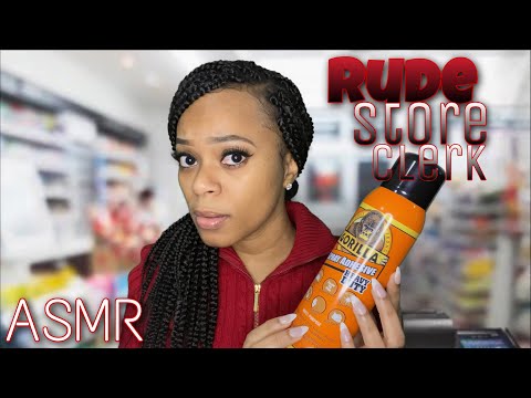 🏪 ASMR 🏪 Rude Store Clerk • Role-play • Soft Spoken • Typing Sounds