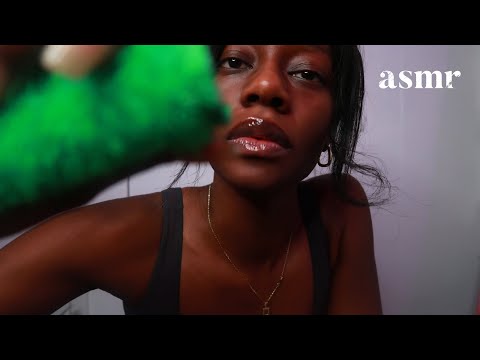 ASMR THERE’S SOMETHING ON YOUR FACE + LAYED MOUTH SOUNDS