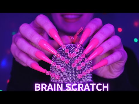 ASMR Mic Scratching - Brain Scratching with DIY Nails for 100% SLEEP | ASMR No Talking - 1 hour