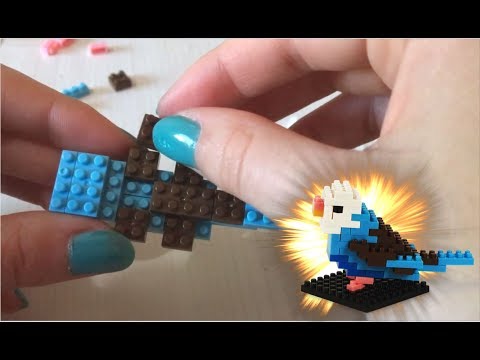 ASMR | Building and destroying a nanoblock bird