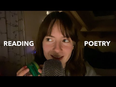 ASMR | Reading Poetry 📖 | gentle, close up whispering + tapping 😴