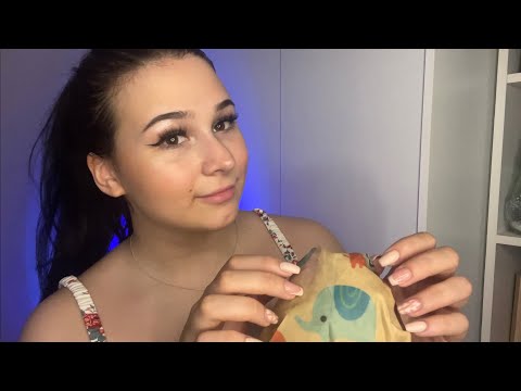 ASMR Beeswax Wraps Triggers 🐝💛 (tapping,scratching, tracing)