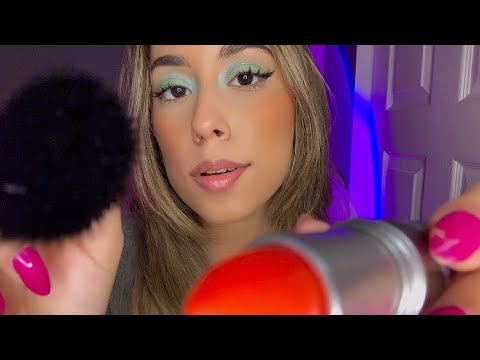 ASMR Doing Your Makeup & Nails  (Fake Toys) whispered & close up💄💅