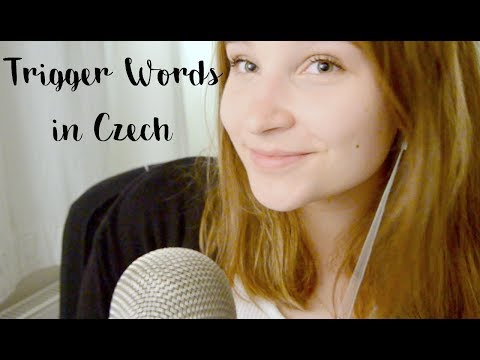 ASMR Trigger Words in Czech || whispering, inaudible whispers, mouth sounds