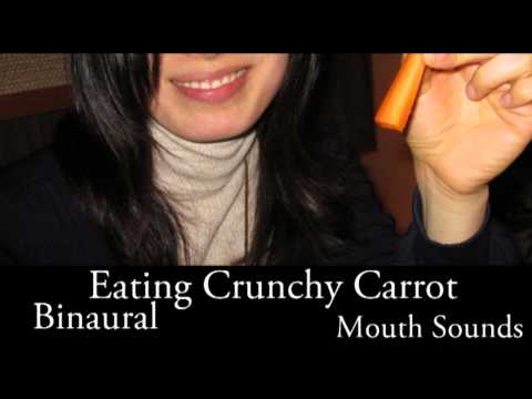 Binaural ASMR Eating Crunchy Carrots l Eating Sounds