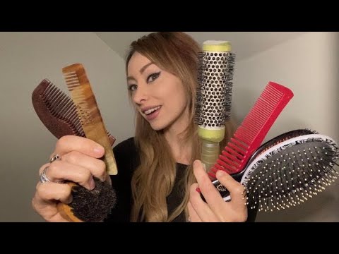 ASMR ULTIMATE TINGLY Bristle Play with Brushes + Whispers
