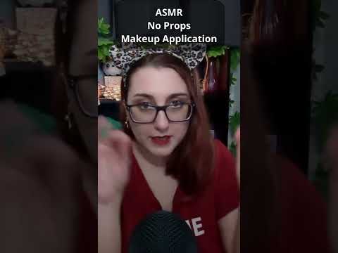 ASMR Makeup Application No Props #short (asmr)