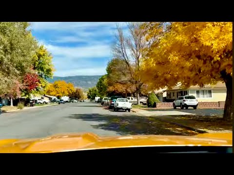 ASMR Fall Drive! (No talking version) Gorgeous Autumn foliage & drive around Susanville, CA~2023