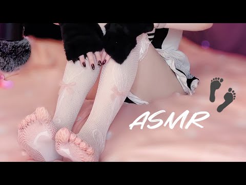 ♡ ASMR Pantyhose & Stockings Feet Scratching Sounds