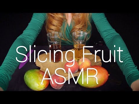 Fruit Slicing ASMR w/ Fuze Tea 💚 Ocean Hands & Whispers