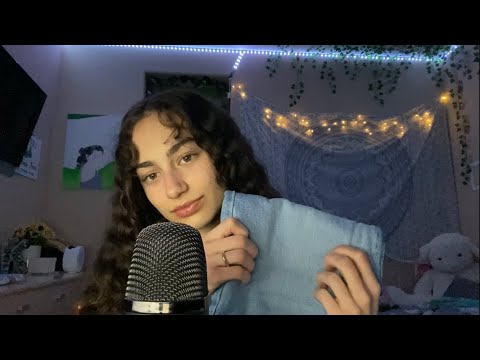 ASMR/ Jean & Fabric Scratching on a Rainy Day 😆🌧