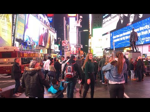 10 Minutes Walking in Times Square New York City