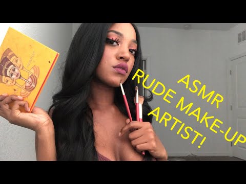 ASMR Rude Makeup Artists Does your Makeup Roleplay 💄