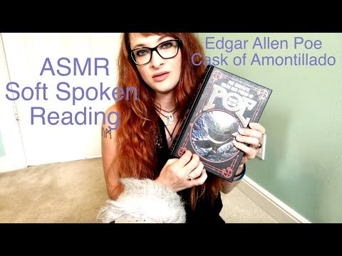ASMR Edgar Allen Poe Soft Spoken Reading for Sleep Cask of Amontillado