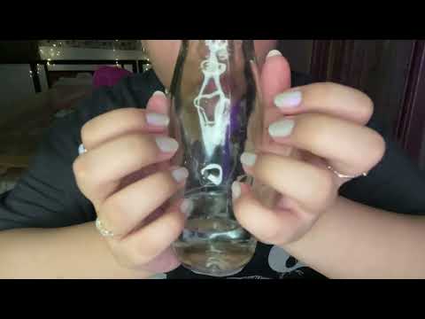 asmr lofi ~ tapping and scratching glass objects ~