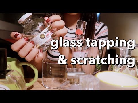 [한국어 Korean ASMR] 유리 탭핑&스크래칭 소리 Glass tapping&scratching