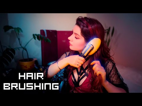 ASMR Hair Brushing 💎 Incredibly sensitive sound 💎 Comb microphone, No Talking