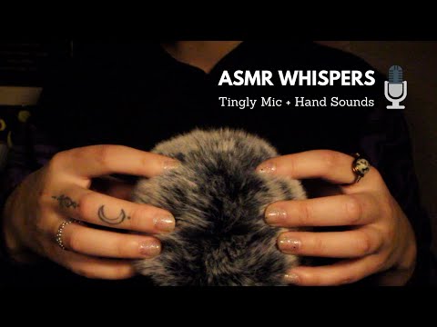 ASMR Whispers (sh, it’s okay) & Fluffy Mic / Hand Sounds🎙 + Merch!!