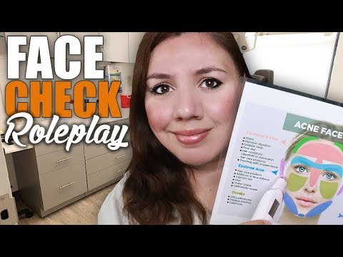 ASMR: Dermatologist Microdermabrasion Appointment / Face Brushing and Real Face Mask